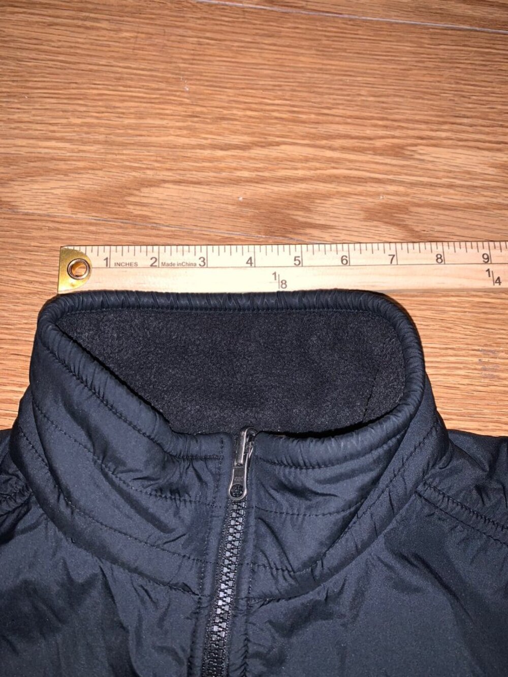 Columbia Fleece Nylon Windbreaker Jacket Men’s Large Black Full Zip - Picture 7 of 9